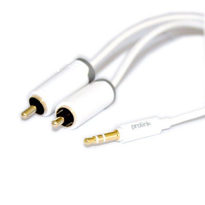 Prolink 普罗林克 PMM103-0200 3.5mm转2RCA音频线 2米-数码影音-亚马逊中国